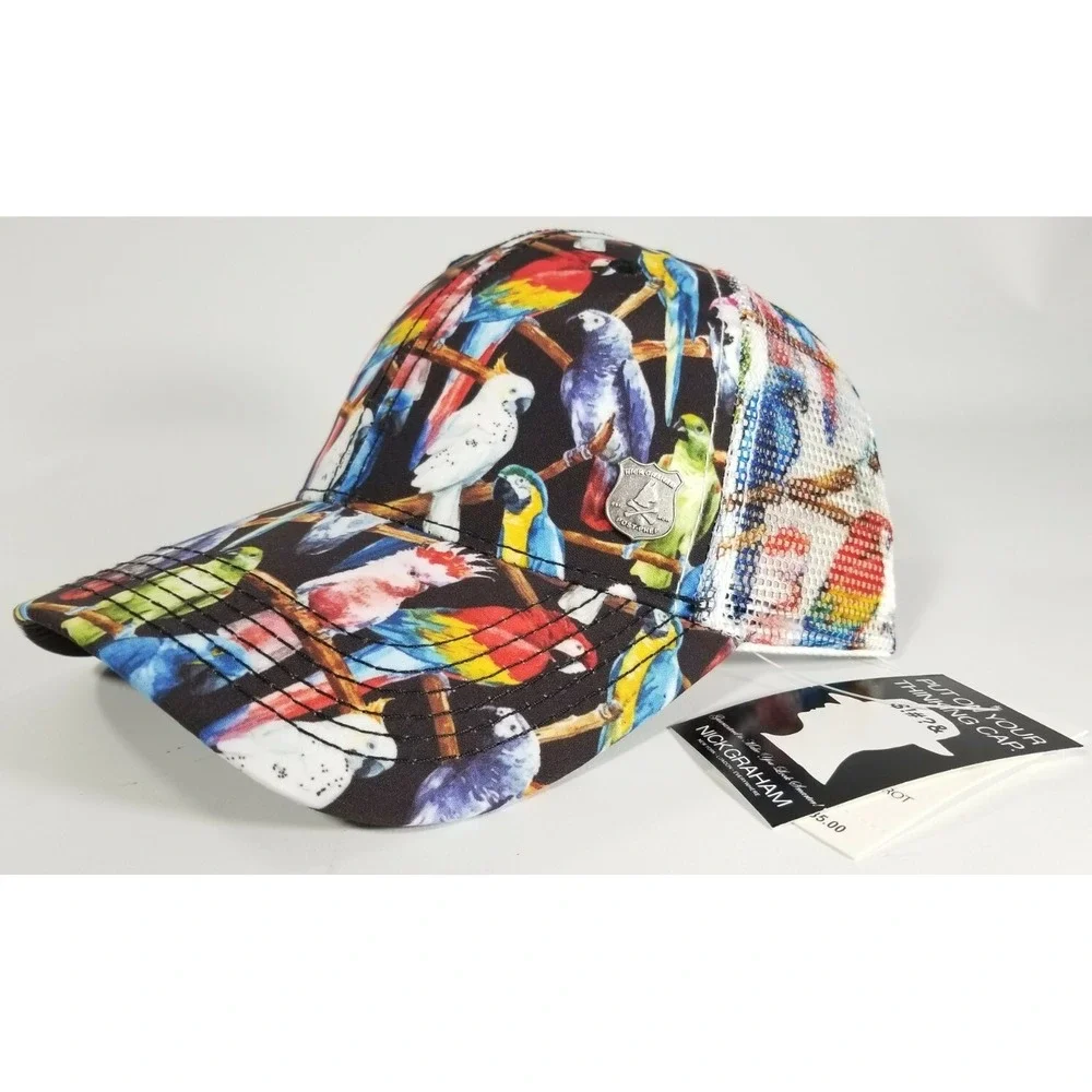 Nick Graham Trucker Parrot Head‎ (Buffet Margaritaville Style) Baseball Cap Hat